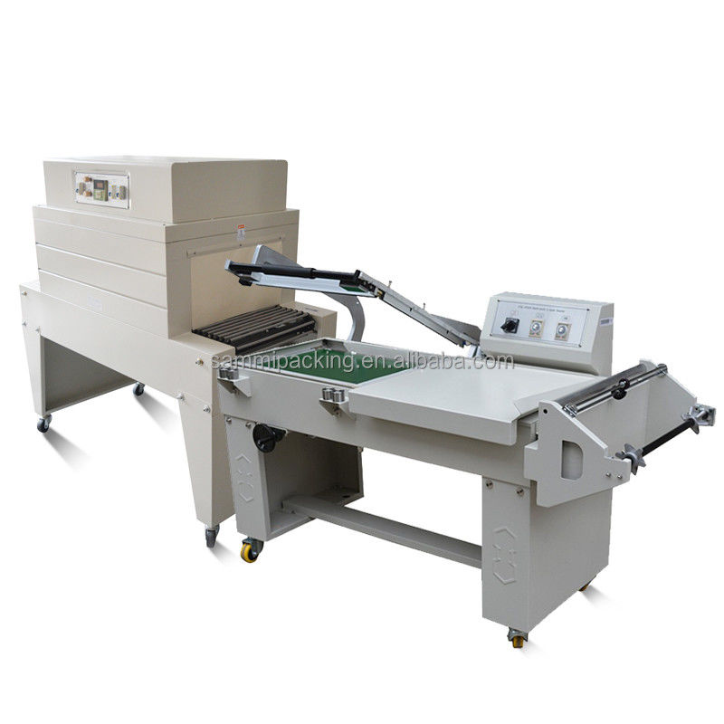 Yeni tasarım 2 in 1 L bar sealer L tipi mühürleme kesme makinesi ve BS-A450 ısı kısaltıcı tünel ambalaj makinesi