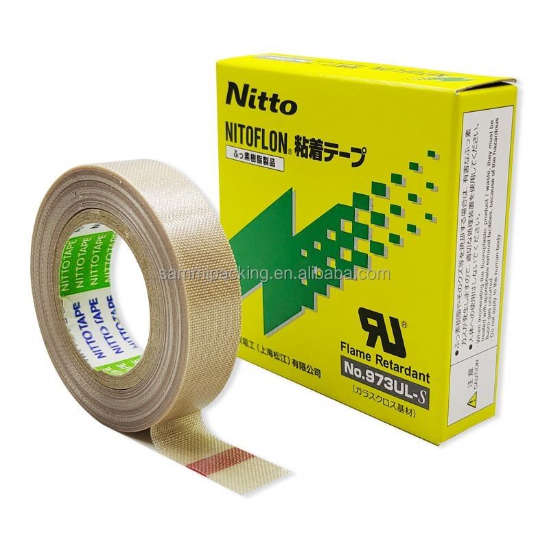 Nitto 973UL Nitto 903 PTFE cam lif bant Dükkanlı bant 0.13mm × 13mm × 10m 973UL-S