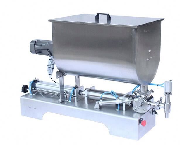 Saus Fasulye Pastası Sıvı Pasta Doldurma Makinesi Mixer U Tipi Hopper ile
