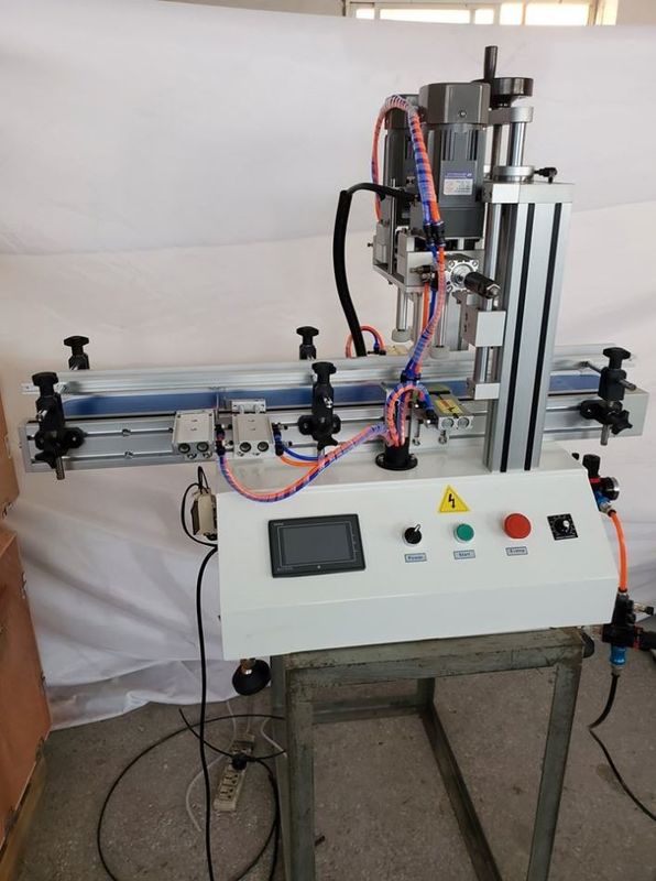 Paslanmaz çelik yarı otomatik şişe kapağı makinesi Masaüstü tipi