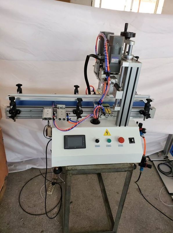 Paslanmaz çelik yarı otomatik şişe kapağı makinesi Masaüstü tipi