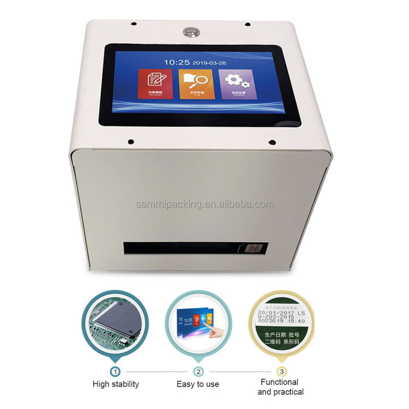Smart Statik Masaüstü Dokunmatik Ekranlı Şişe için Mühürleme için Mühürleyici Son Kullanım Tarihi Toplu QR kodu