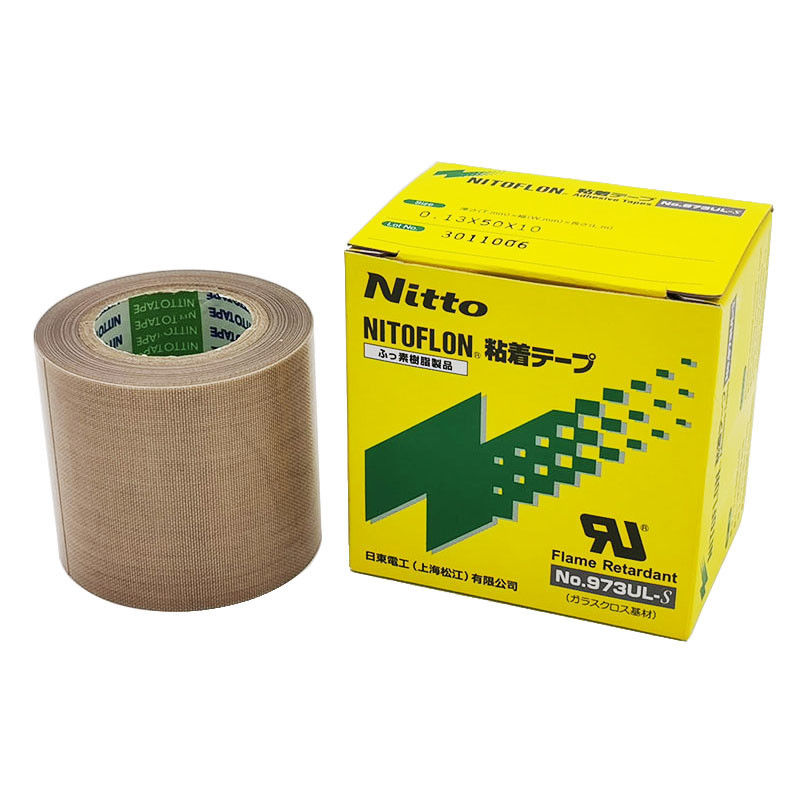 Orijinal Nitto Denko PTFE bant Elektrik yalıtımı için ısıya dayanıklı bant PTFE yapıştırıcı bant 973UL-S