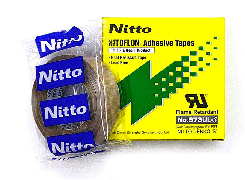 Orijinal Nitto Denko PTFE bant Elektrik yalıtımı için ısıya dayanıklı bant PTFE yapıştırıcı bant 973UL-S