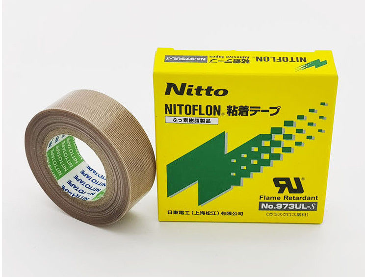 Orijinal Nitto Denko PTFE bant Elektrik yalıtımı için ısıya dayanıklı bant PTFE yapıştırıcı bant 973UL-S