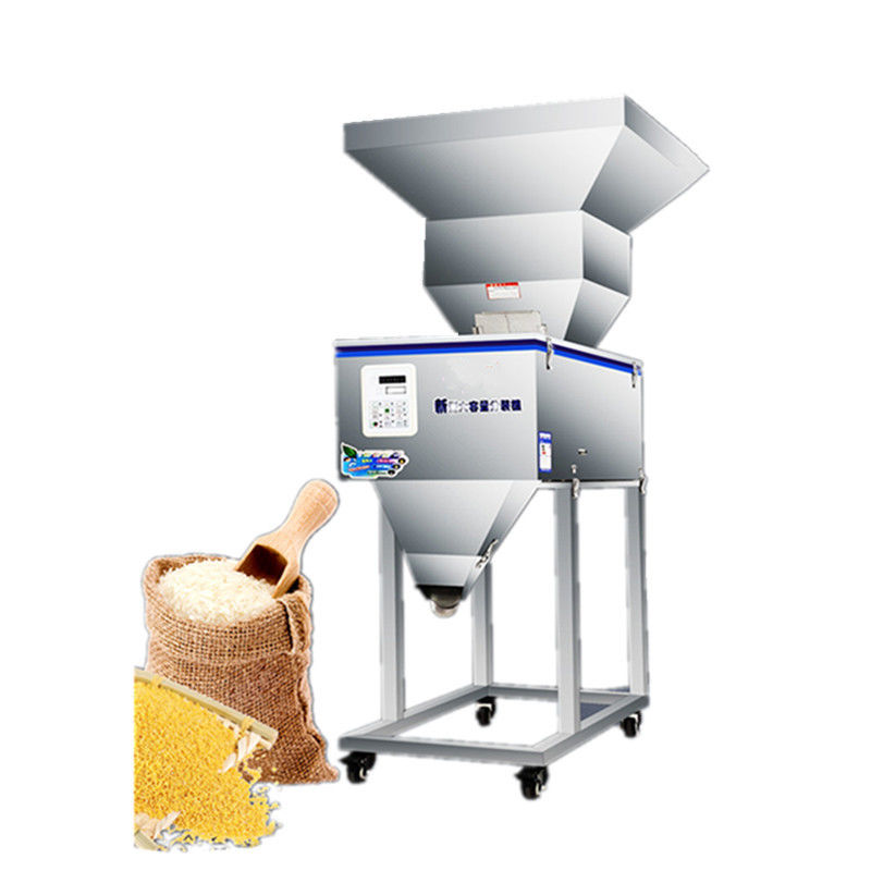 100-3000g Yarım Otomatik Granül / Toz / Pirinç / Kahve / Baharat Ağırlığı Büyük huniyle doldurma makinesi