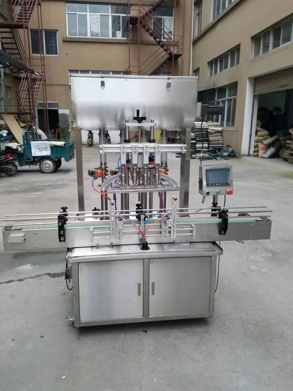 Otomatik 4 Başlı Şarap/İçecek/Süts Sos Üretimi Doldurma Makinesi Tesisi /Sıvı Şişeleme hattı