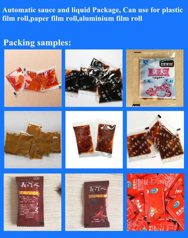 Küçük Otomatik Doypack Torba Kalkın Çanta Paketleme Sabun Deterjan Yağı Meyve suyu Ketçap Pastası Sos Doldurma Sıvı Paketleme