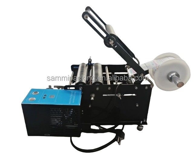 Ahşap ambalajlama, şarap teneke kutuları ve yuvarlak şişeler için akıllı tip etiketleme makinesi