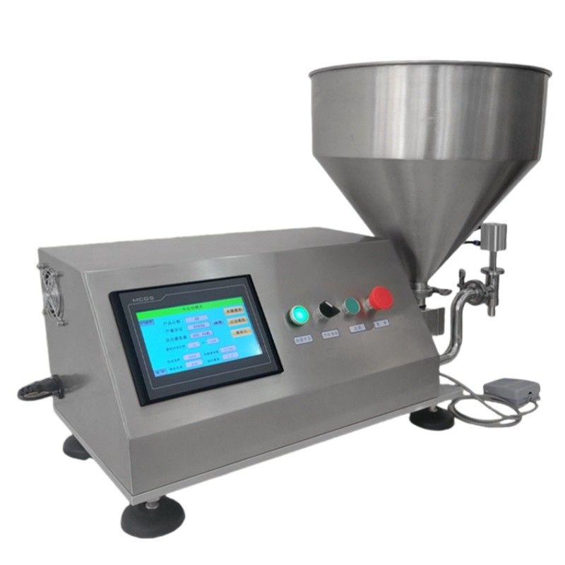Yarı Otomatik Döner Servo Lobe Rotor Gear Pompa Piston Kalın Yağ Krem Paste Doldurma Makinesi Kalın Sıvılar için dağıtıcı