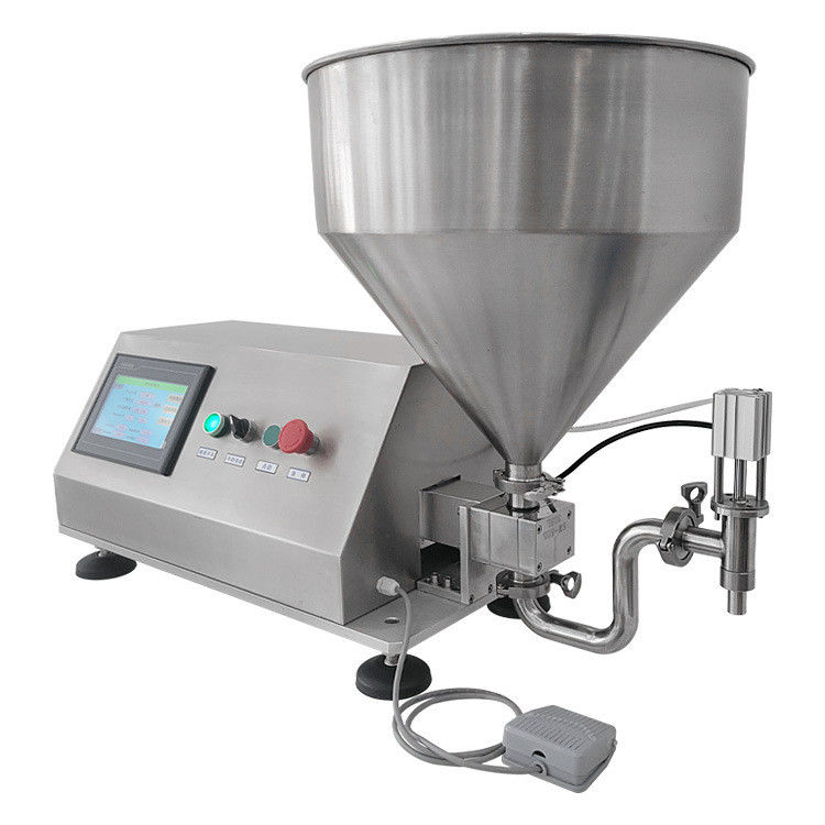 Yarı Otomatik Döner Servo Lobe Rotor Gear Pompa Piston Kalın Yağ Krem Paste Doldurma Makinesi Kalın Sıvılar için dağıtıcı