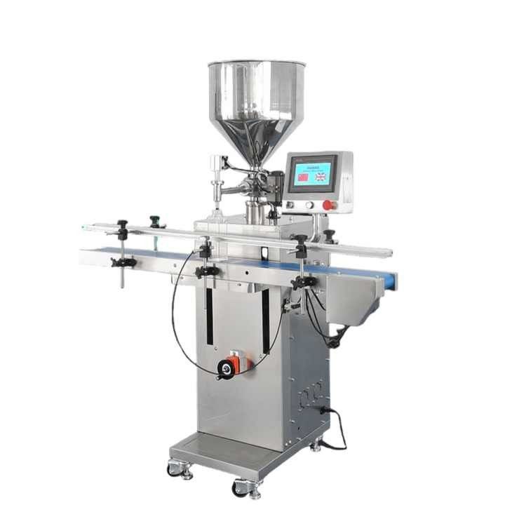Otomatik Servo Motor Piston Pompası Sıvı reçel Meyve Meyve Bal Kozmetik Krem Sıcak Sos Pasta Şişe Doldurma Makinesi