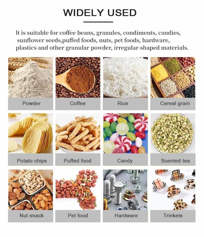 Çok Fonksiyonlu Çift Kafalı Şeker Dolum Kahve Çekirdeği Tartım Paketleme Makinesi 500g 1000g 450*470*1750MM Emtia