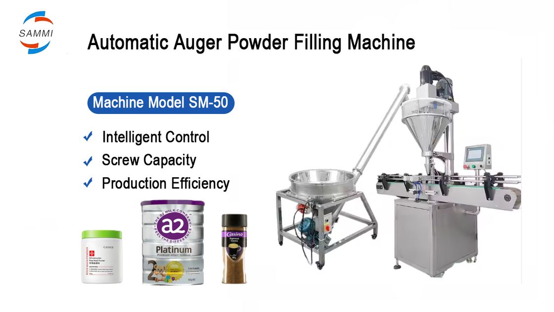 Yüksek hassasiyetli yarı otomatik toz doldurma makinesi tozu, un, baharat, şeker, şişe granülleri için