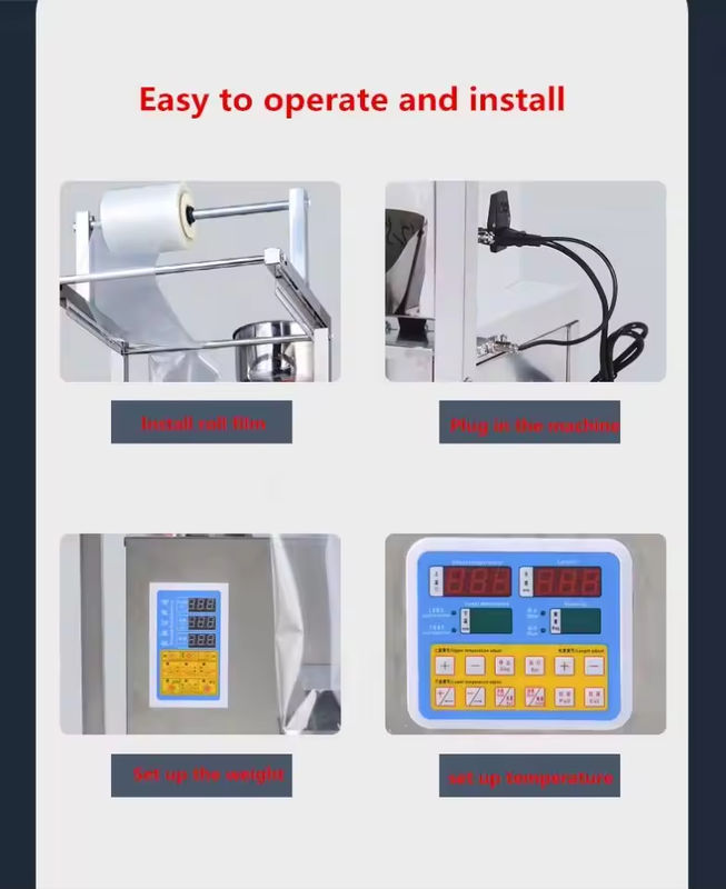 Tamamen Otomatik Atıştırmalık Patlamış Mısır Çin Cipsi Fındık Unu Çok Fonksiyonlu Paketleme Makinesi