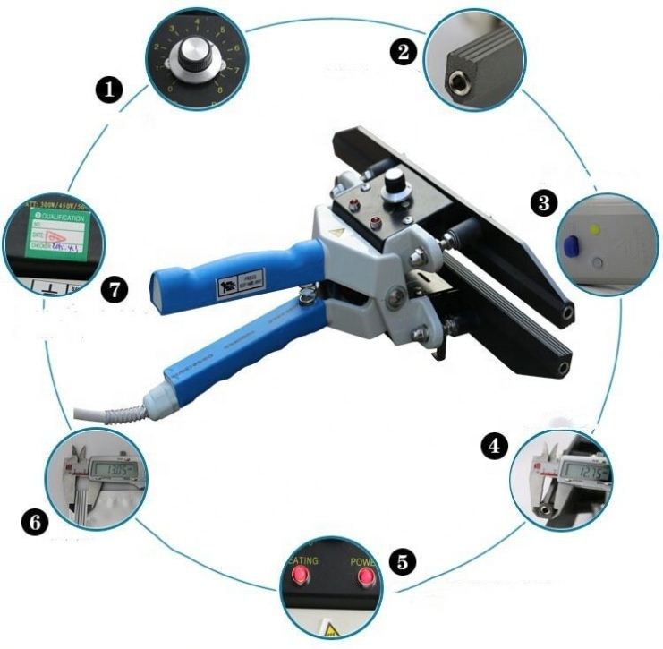 El Tipi Kelepçe Plastik Torba Yapıştırıcı Taşınabilir Yapıştırıcı Alüminyum Folyo Torba Kapatma Makinesi FKR-400
