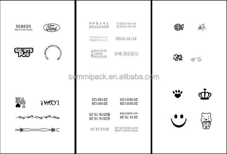 Promosyon Fiyatı Elektrikli Kare Plaka Dairesel Plaka Son Kullanma Tarihi Bardak Baskı Makinesi / Mürekkep Pedi Kodlama Makinesi