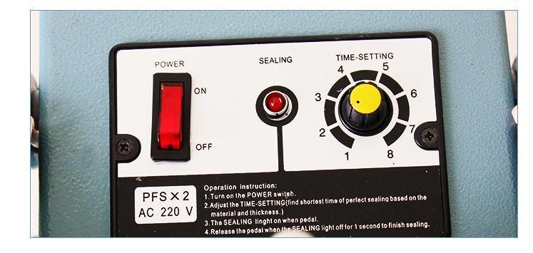En İyi Satış Fabrika Toptan Satış PFS Serisi 800mm Gıda Pedallı İmpuls Mühürleyici, Plastik Torbalar İçin