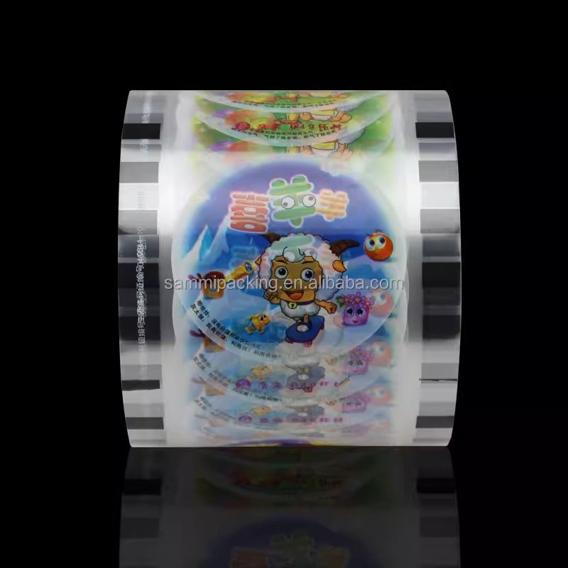 En çok satan fincan filmi plastik kağıt fincanları için mühürleme rulo filmi suyu süt çay içecekleri için