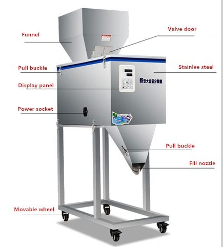Düşük maliyetli Profesyonel Toz/Parçacık/Tamır Fıçı ve Otomatik Ağırlayıcı ile Besin Torbası Doldurma Ekipmanı Ölçü Makinesi