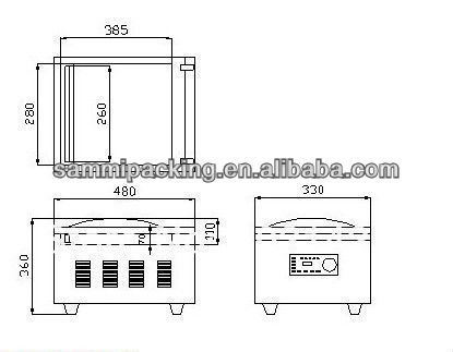 Sıcak Satış Tek Odacıklı Vakum Paketleme Makinesi / Tezgah Üstü Vakum Yapıştırıcı PV PET Plastik Torbalar, Sığır Eti/Deniz Ürünleri/Et/Şeker/Tahıl İçin