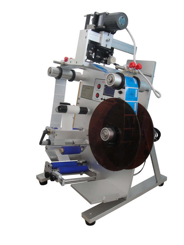 Döner şişe için tarih yazıcısı ile Otomatik Masaüstü Dikey İçerisi Etiketleme Makinesi