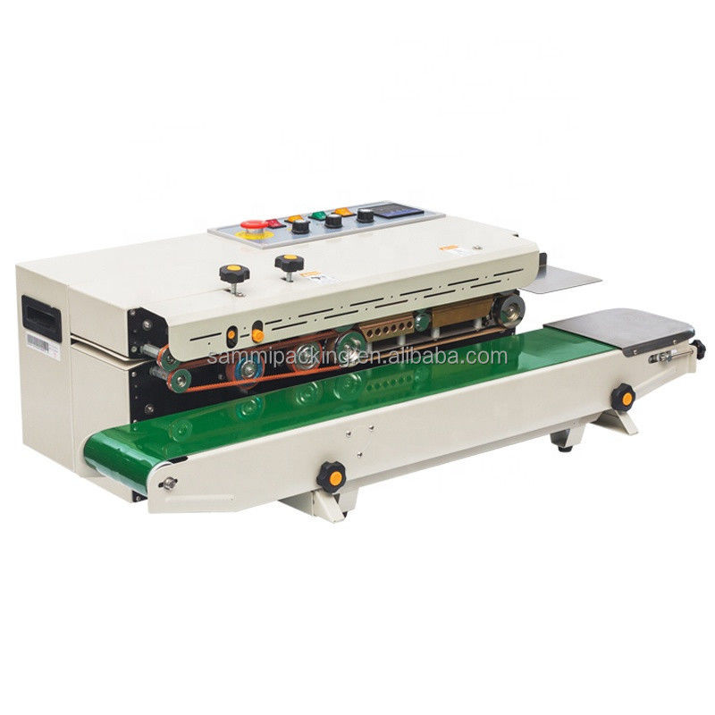 2025 Kolay Kullanımlı Yatay Elektrikli Gıda Torbası Fermuarlı Tip Poşet Isı Bantlı Yapıştırma Makinesi