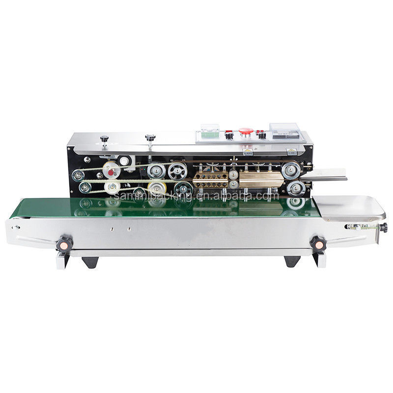 2025 Kolay Kullanımlı Yatay Elektrikli Gıda Torbası Fermuarlı Tip Poşet Isı Bantlı Yapıştırma Makinesi