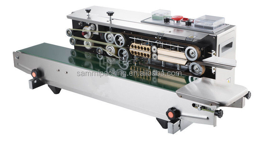 2025 Kolay Kullanımlı Yatay Elektrikli Gıda Torbası Fermuarlı Tip Poşet Isı Bantlı Yapıştırma Makinesi