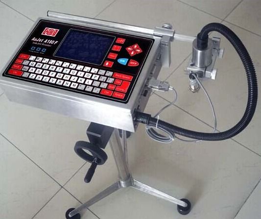 Endüstriyel CIJ Mürekkep Jet Yazıcı QR Kod Parti Numarası Yazdırma Makinesi Şişe Tel Kabloları için Mürekkep Jet CIJ Yazıcı Kodlama Süresi