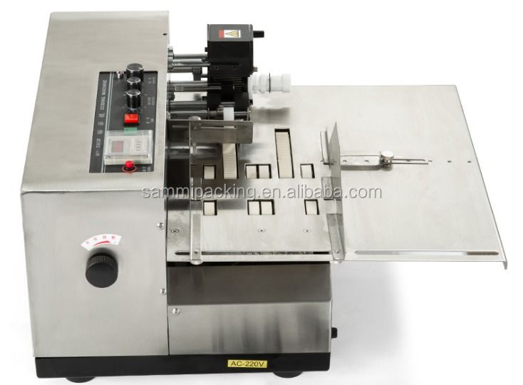 Masa Tipi Parti Numarası Kod Yazıcı Makinesi Otomatik Katı Mürekkep Sıcak Damgalama Tarih Kodlayıcı Yazıcı