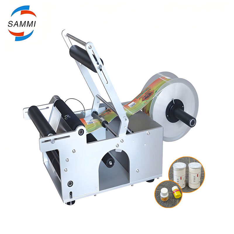 Küçük Masaüstü Şişe Ambalaj Etiketleme Makinesi Otomatik Yuvarlak Şişe Etiketleme Makinesi Manuel Etiketleme Makinesinin Yerine