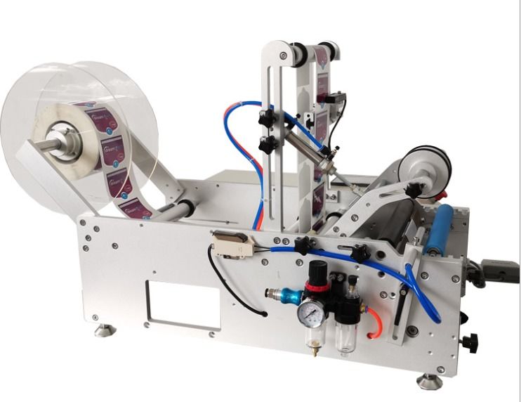 Yüksek Kaliteli Çift Taraflı Etiketleme Makinesi, Sayma Fonksiyonu ile Yuvarlak Tank/Şüşe için Masa Üstü Sarma Etiket Uygulayıcısı