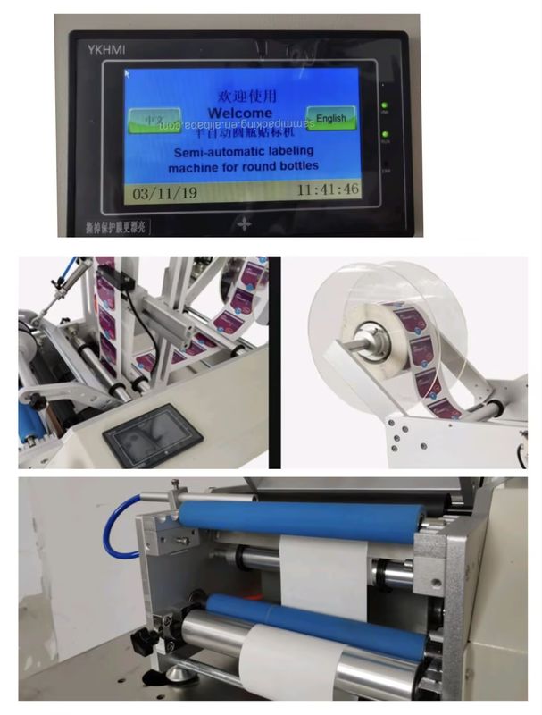 Profesyonel Üreticisi Gıda/Kozmetik Endüstrileri için Kompakt Masa Üstü Çaplama Etiketleyicisi, Tam veya Yarım Etiketleme