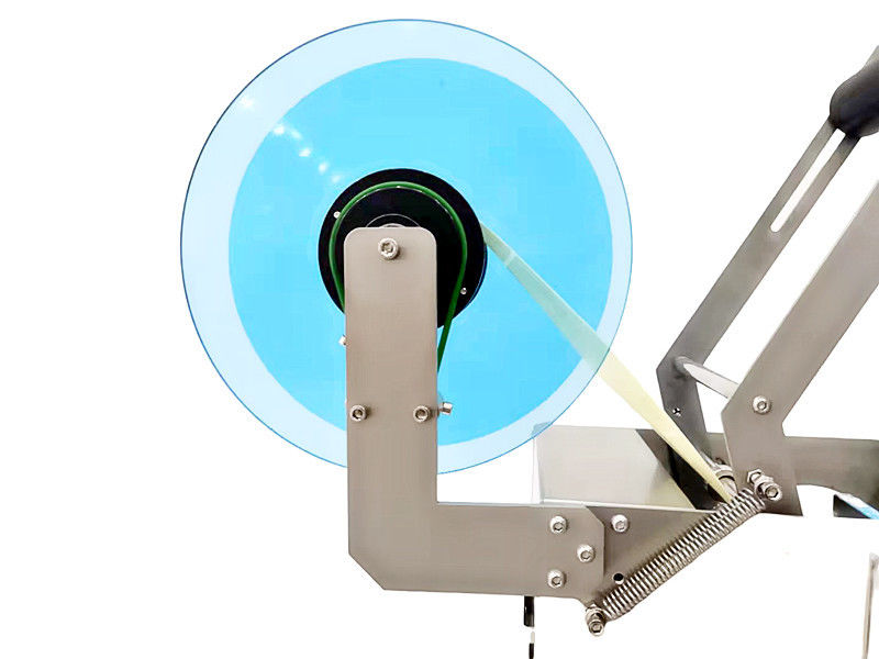 MT-50 Yarı Otomatik Yapışkan Etiketleme Makinesi Yuvarlak Şişeler Kavanozlar için Metal Kağıt Cam Ambalaj Gıda Kullanımı-Yeni Kullanılmış