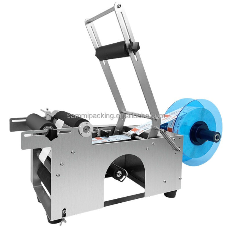 Fabrika Fiyatı MT-50 Yüksek Kaliteli Yarı Otomatik Yuvarlak Şişe Etiketleme Makineleri, yuvarlak şişeler için etiketleme makinesi