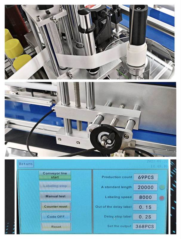 Kozmetik, İçecek Şişesi Etiketleme Makinesi, Yuvarlak Şişeler İçin Yüksek Hızlı Otomatik Etiket Yapıştırıcı, Ticari Kullanım