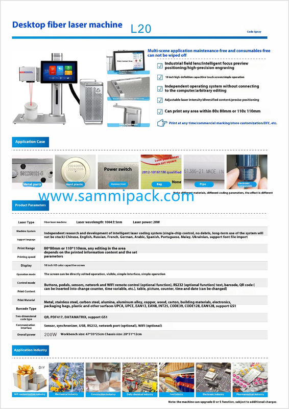 Yüksek Kaliteli Taşınabilir Fiber Lazer Markalama Makinesi - 20W/30W/50W/100W Raycus Metal Gravür İçin