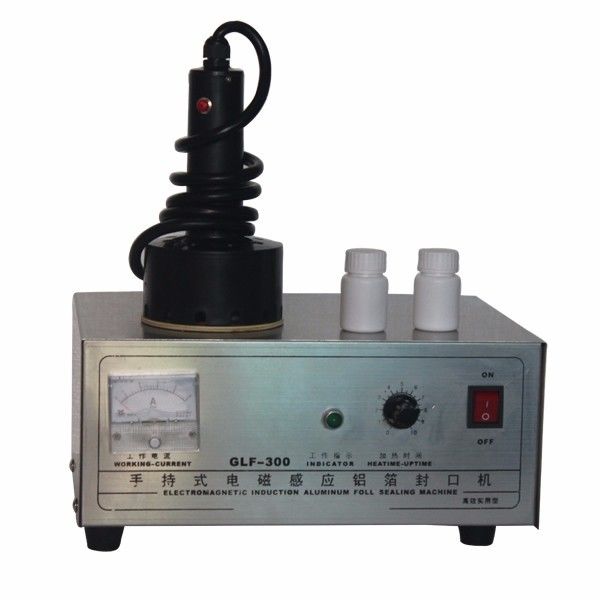 Yeni Tip GLF-300 Endüksiyon Alüminyum Folyo Doldurma Makinesi, Plastik Döşeme İp Doldurucu, Taşınabilir Yuvarlak Şişe Kapak Doldurucu