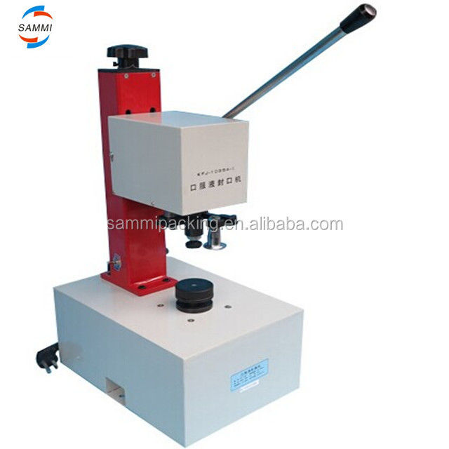 Ağızdan Alınan Sıvı Şişeler, Flakonlar, Penisilin Şişeleri, Antibiyotik Şişeleri için Manuel Kapatma Makinesi