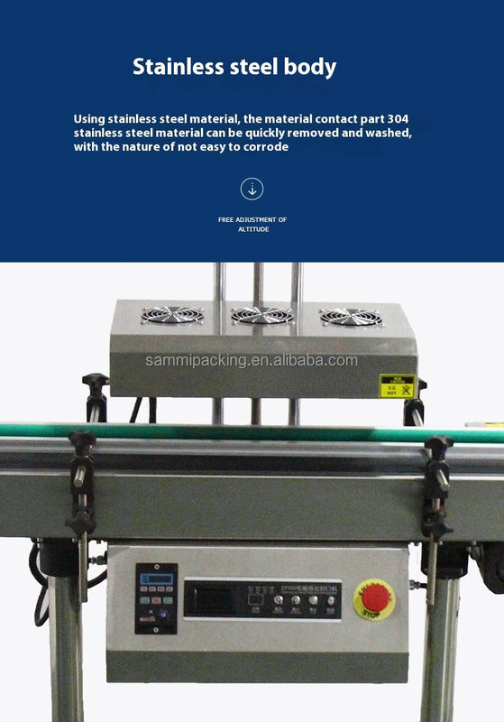 Alüminyum folyo ısı indüksiyonu mühürleme makinesi Kapak Şişeler için indüksiyon mühürleyici İçecek ambalajlama makineleri için kutular