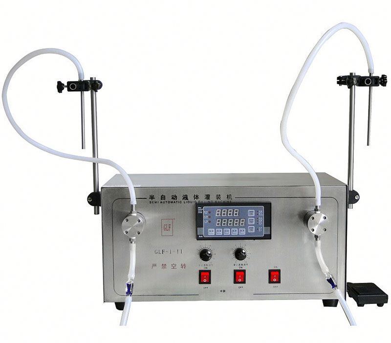 GLF-I-II Dişli Pompalı Zeytinyağı Şişeleme Makinesi Çift Kafalı Sıvı Dolum Makinesi, Yağ Dolum Makinesi (3-3000ml)