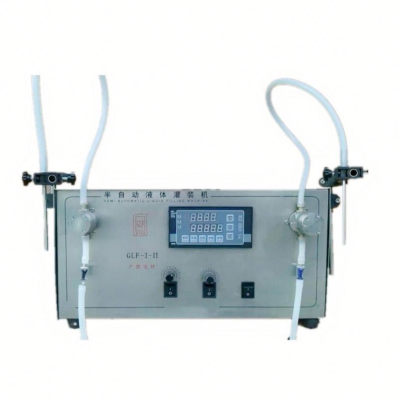 GLF-I-II Dişli Pompalı Zeytinyağı Şişeleme Makinesi Çift Kafalı Sıvı Dolum Makinesi, Yağ Dolum Makinesi (3-3000ml)