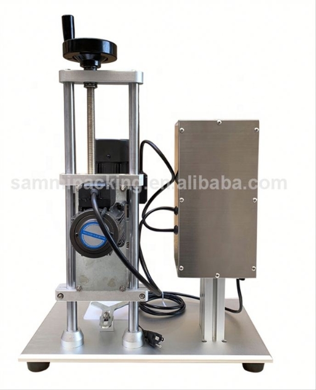 En İyi Fiyatlı Masaüstü Elektrikli Kapak Kapatma Makinesi DDX-450 Cam ve Plastik Şişe Kapatıcı İçecek Uygulaması İçin