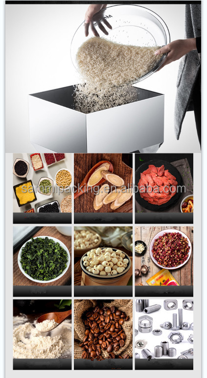 Çok Amaçlı 100-1500G Büyük Kapasiteli Şeker Tahıl Baharat Kahve Tartım Dolum Makinesi Büyük Hazneli