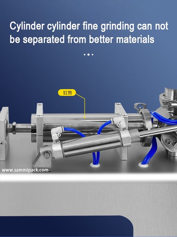 Sıcak Satış Pnömatik Isıtma Karıştırma Losyon Kremi Bal Sos Kremi için Kozmetik Doldurma Makinesi