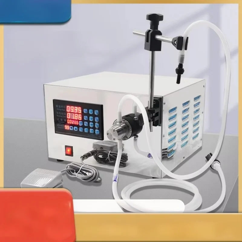 Yarı Otomatik Manyetik Pompa Doldurma Makinesi Hafif Korozyona Dirençli El Alkol Su Ajansı Doldurma Makinesi