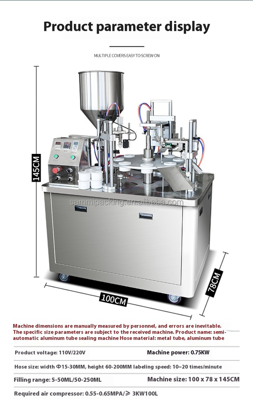 Customized Ultrasonic Plastic Soft Tube Filling & Sealing Machine for Cosmetic Cream Toothpaste -  with Servo Pump&Coding