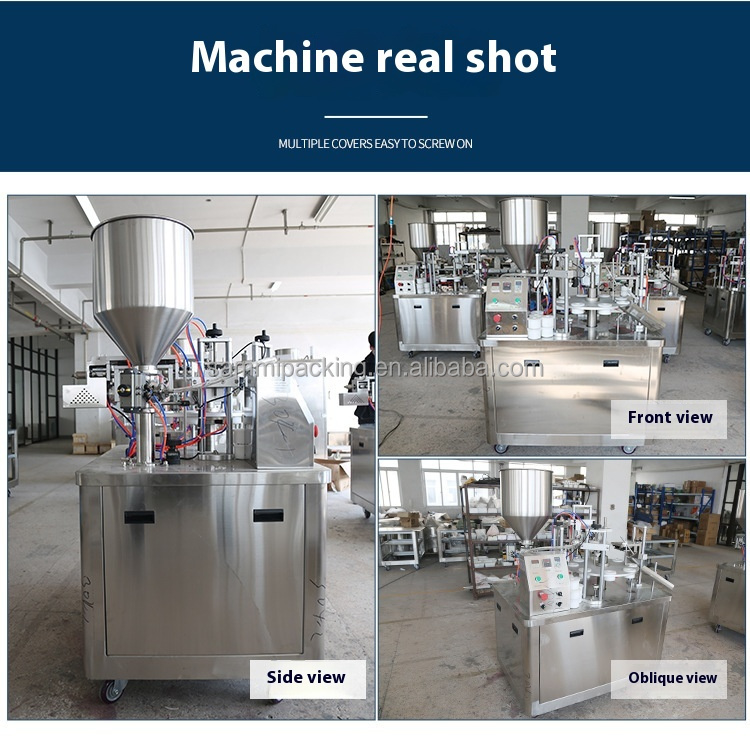 Customized Ultrasonic Plastic Soft Tube Filling & Sealing Machine for Cosmetic Cream Toothpaste -  with Servo Pump&Coding