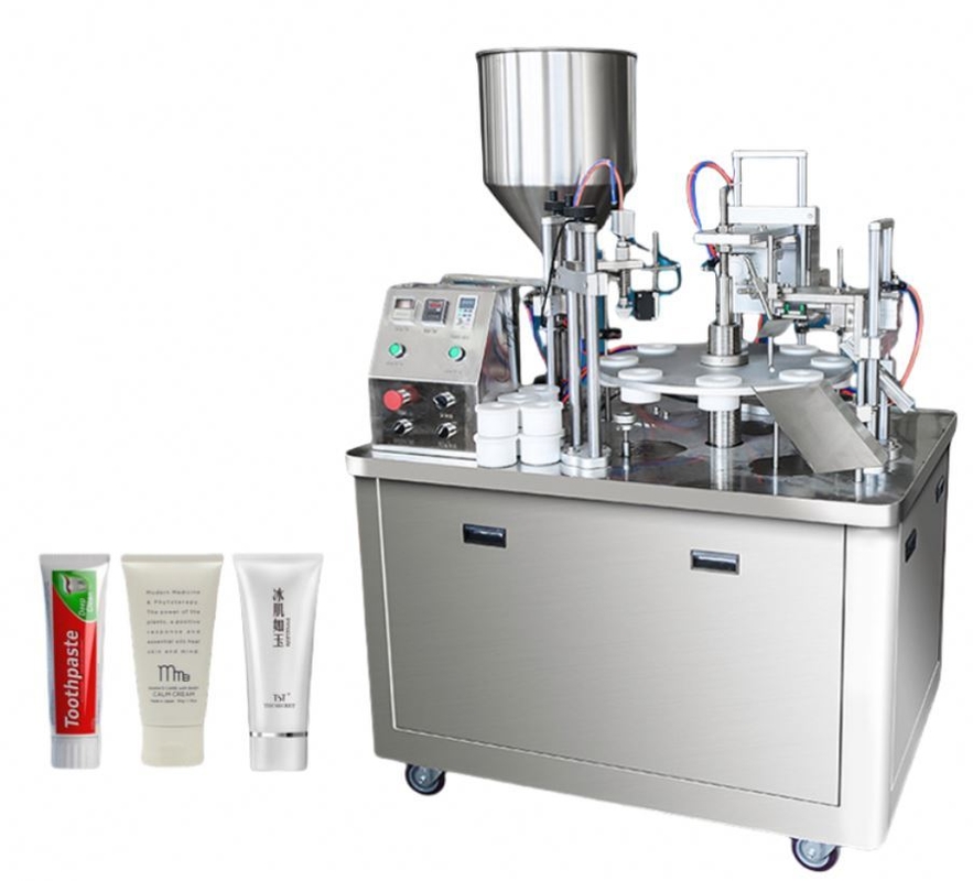 Factory Price Automatic Ultrasonic Tube Sealer High Speed Rotary Type Soft Tube Filling and Sealing Machine for Cosmetic